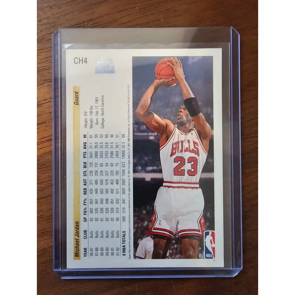Michael Jordan 1992-1993 Upper Deck McDonalds #CH4 - Chicago Bulls - NBA